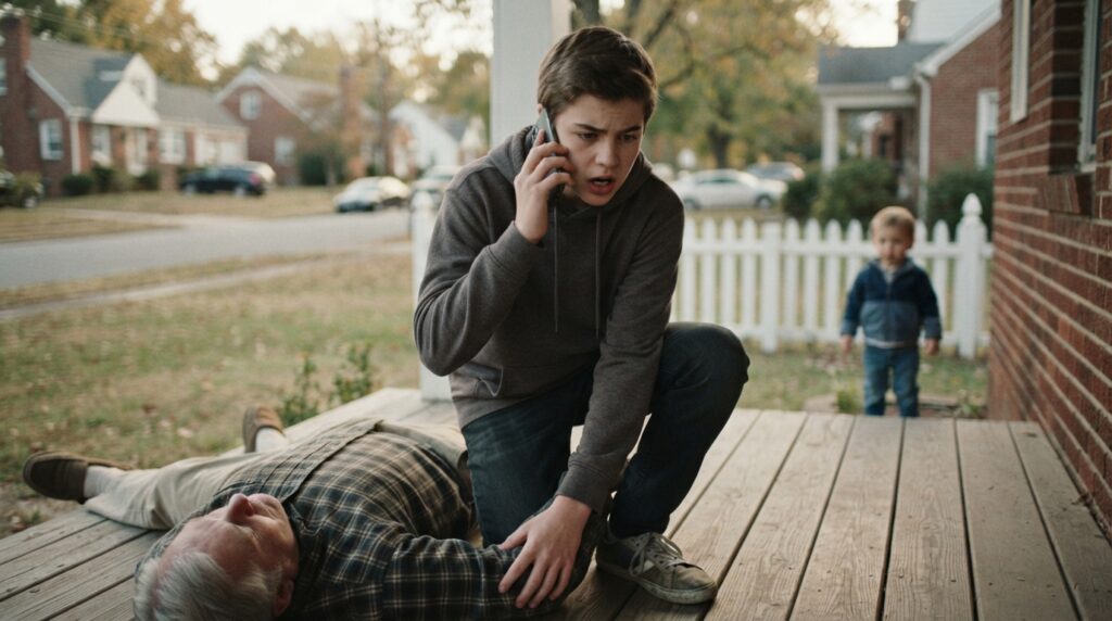 brave teenage son