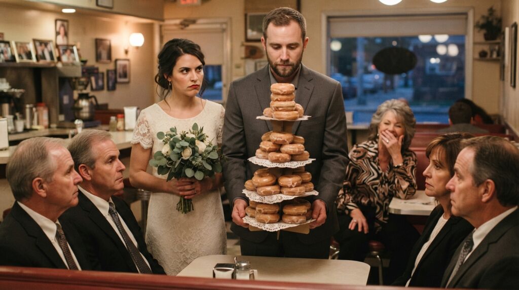 donut wedding cake
