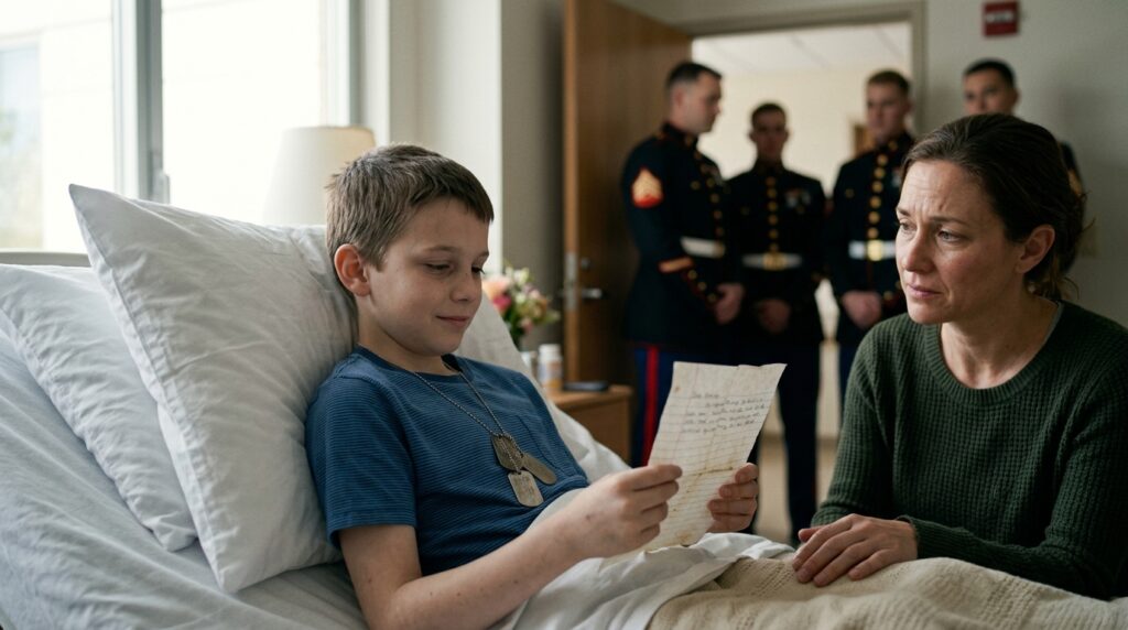 fallen Marine’s son