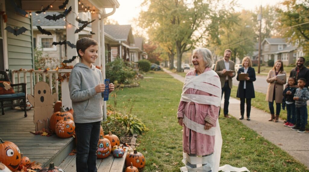 Halloween decorating contest