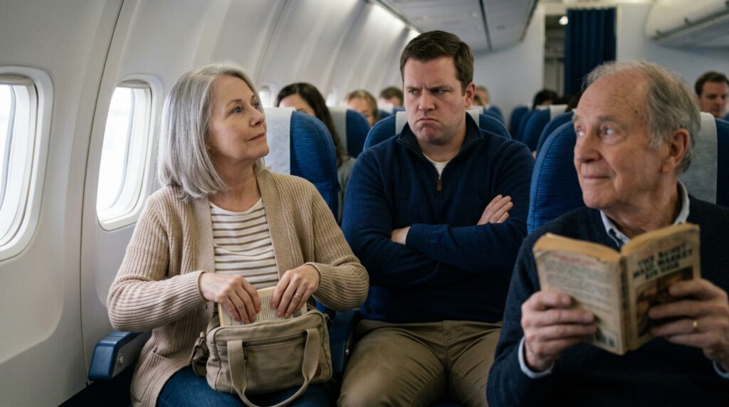 rude airplane passenger